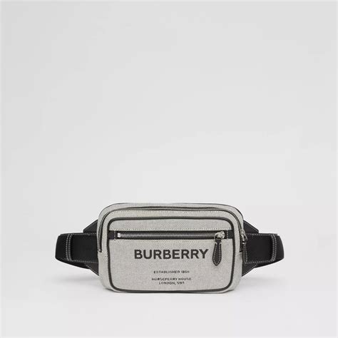 burberry horseferry print cotton canvas bum bag|burberry freya tote bag.